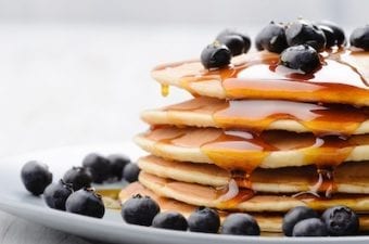 Low Sodium Blueberry Pancakes