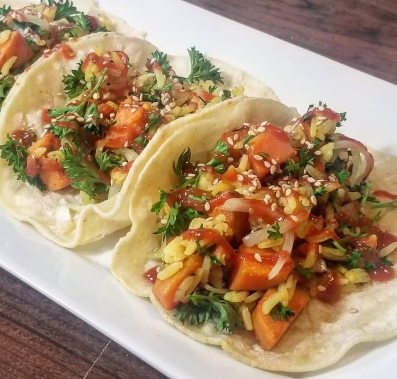 low sodium sweet potato tacos