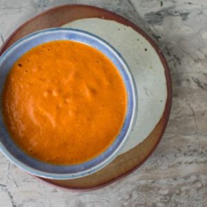 Low sodium roasted red bell pepper sauce