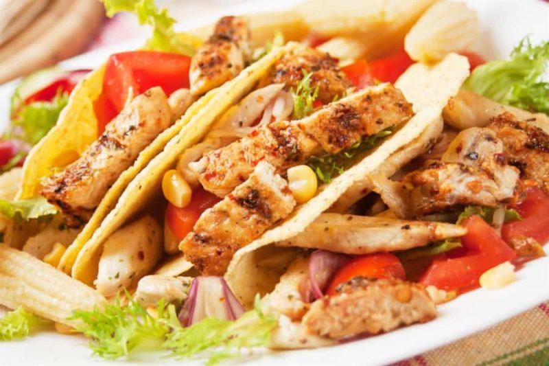 Low sodium kickin chicken tacos