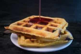low sodium blueberry waffles