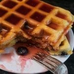 low sodium blueberry waffles