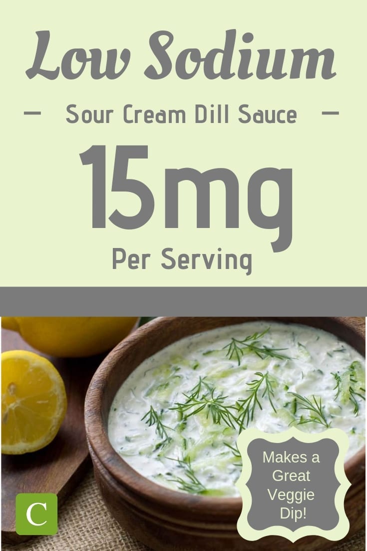 low sodium sour cream dill sauce