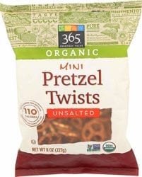 unsalted pretzels