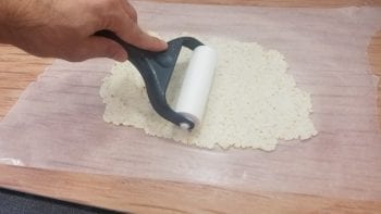 Roll out nut-thin dough