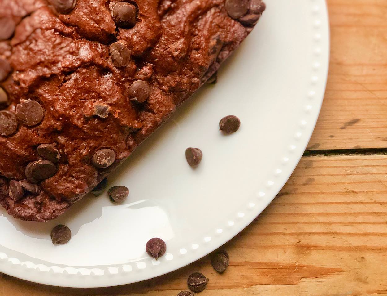 Low Sodium Chocolate Tea Bread [So Easy & Delicious!]