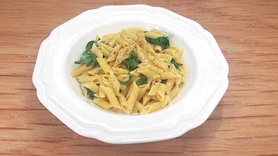 Low Sodium Alfredo w. Garlic & Spinach
