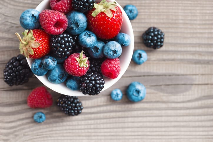 Bowl of Berries - Low Phosphorus Foods