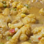 Gobi Matar Curry Simmering