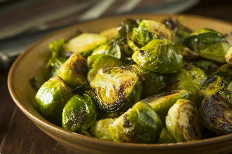 Roasted Brussels Sprouts With Garlic