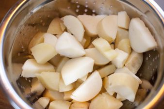 Straining Potatoes