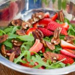 Strawberry Pecan Arugula Salad