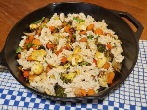 Roasted Veggies & Herbed Oil Pasta