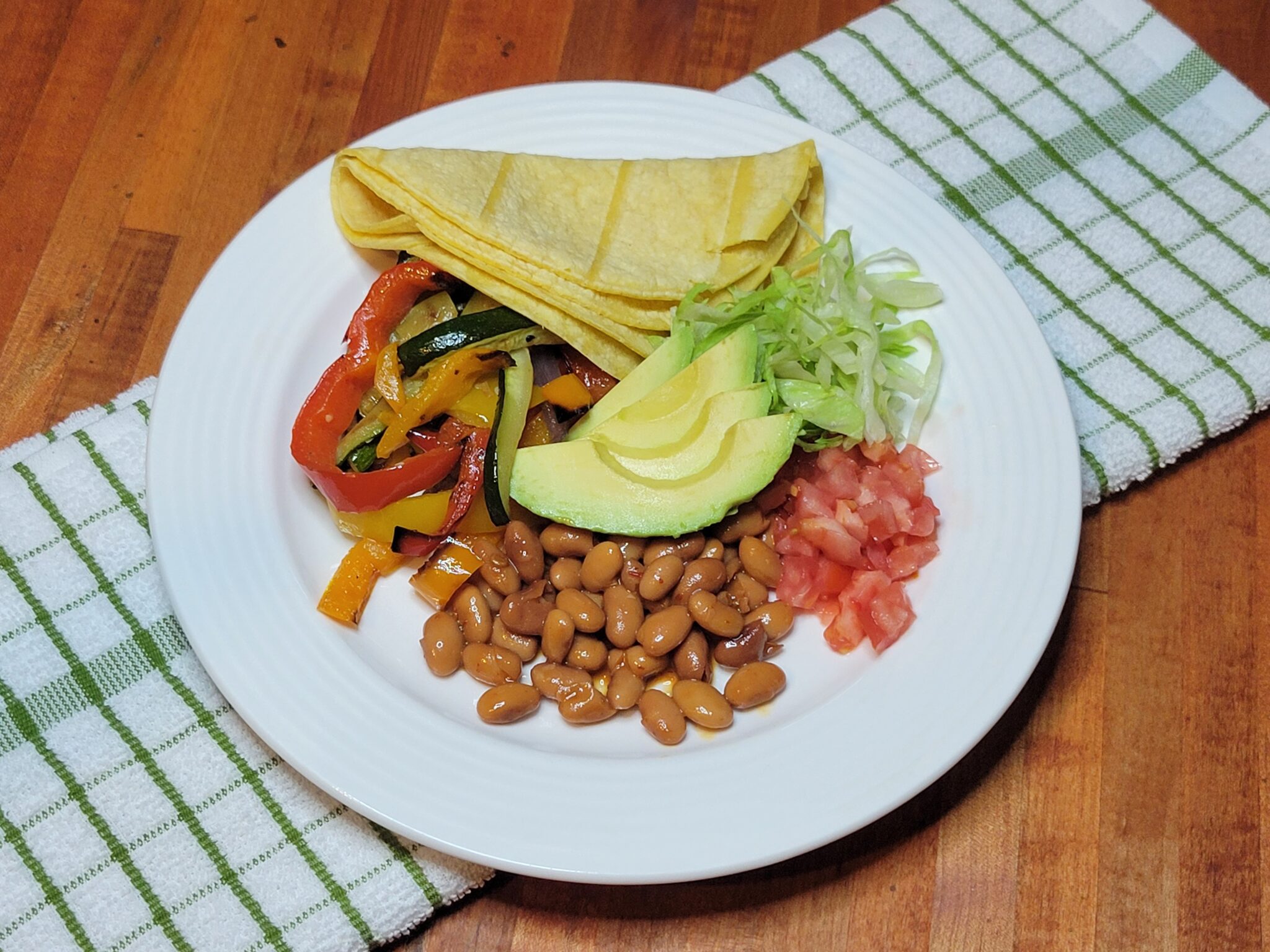 Veggie Fajitas With Beans