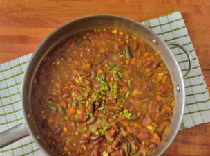 Top View of a Red Bean Chili