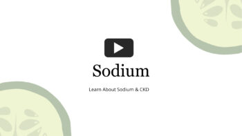 Cover Photo for Video Regarding Sodium for Kidney Health