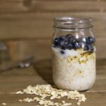 Kidney-Friendly, Low-Sodium Blueberry Overnight Oats