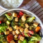 Sweet & Spicy Steamed Vegetables with White Rice